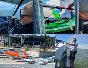 Akcja ratunkowa na zalewie wiślanym. Policjanci przetransportowali do brzegu trzy osoby!