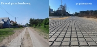 Przebudowa drogi gminnej ul. Słonecznej w miejscowości Jantar wraz z budową zatok parkingowych.