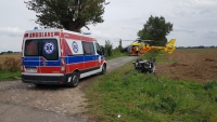 Lubiszynek. Wypadek motocykla. Dwie osoby poszkodowane trafiły do szpitala – 25.08.2018