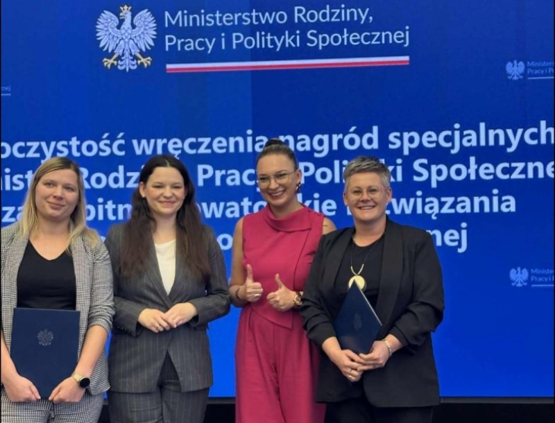 Nowy Dwór Gdański doceniony w Ministerstwie Rodziny, Pracy i Polityki Społecznej – nagroda dla Urszuli Inczewskiej