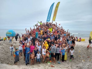 Sztutowo. Usypiemy największą górę z piasku. Plażowe Mistrzostwa Budowniczych.