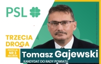 Tomasz Gajewski. Kandydat do Rady Powiatu Nowodworskiego