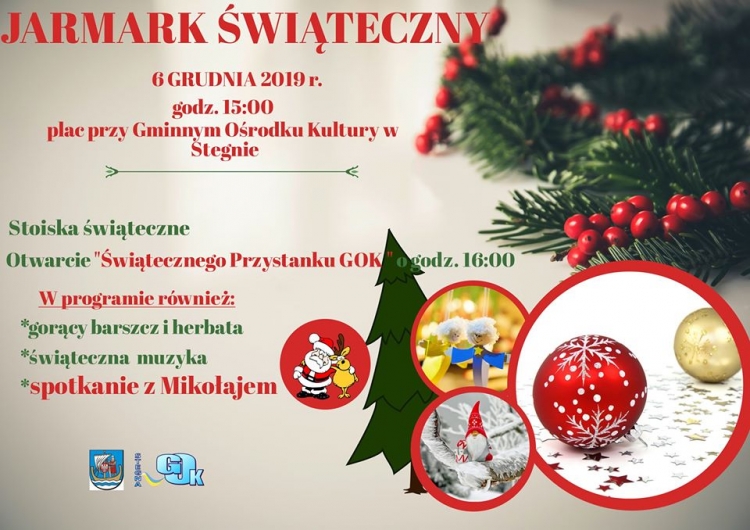 Odpalamy świąteczny klimat w Stegnie. Zaproszenie na Jarmark Świąteczny.