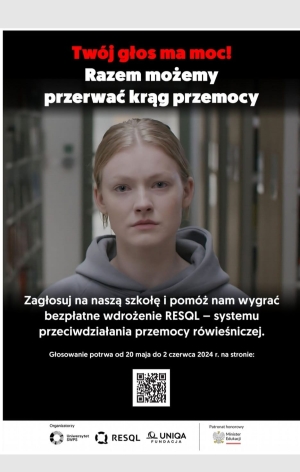 Przerwij Krąg Przemocy. Nasze liceum może wygrać w ogólnopolskim projekcie. Zachęcamy do głosowania! 
