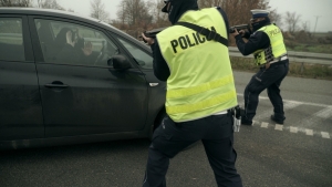 Napad na bank i pościg w Stegnie