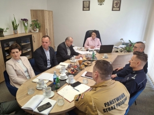 Spotkanie robocze z przedstawicielami służb i inspekcji powiatu nowodworskiego